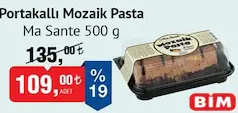 MA SANTE PORTAKALLI MOZAİK PASTA 500 G fiyat ve kampanya bilgisi